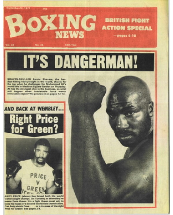Boxing News magazine  23.9.1977 Download pdf